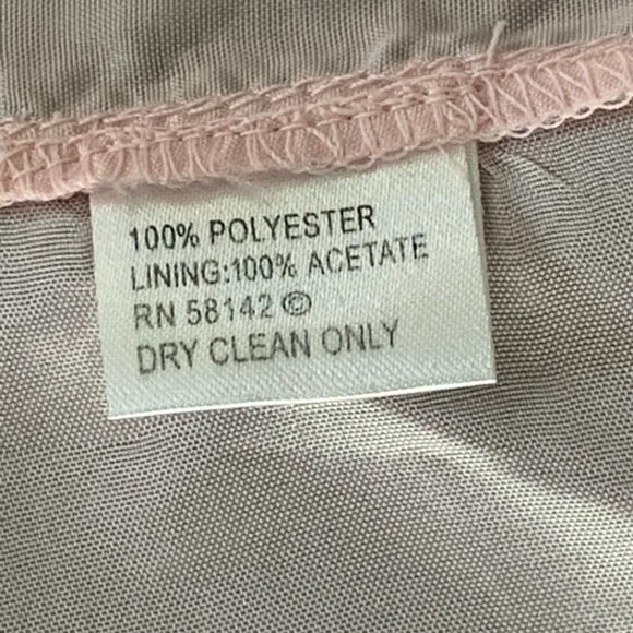 London Times Plus Sz 14 Sheer Black Lined Chiffon Dress Flower Appliqués #224C - Picture 7 of 7